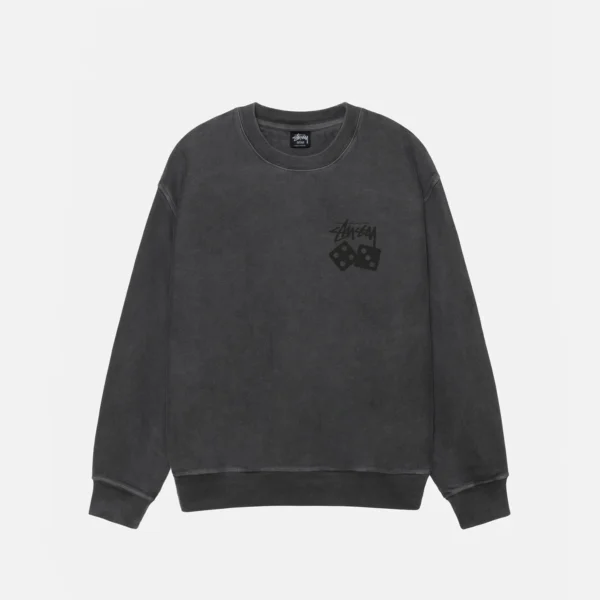 Dice Black Sweatshirt Dyed