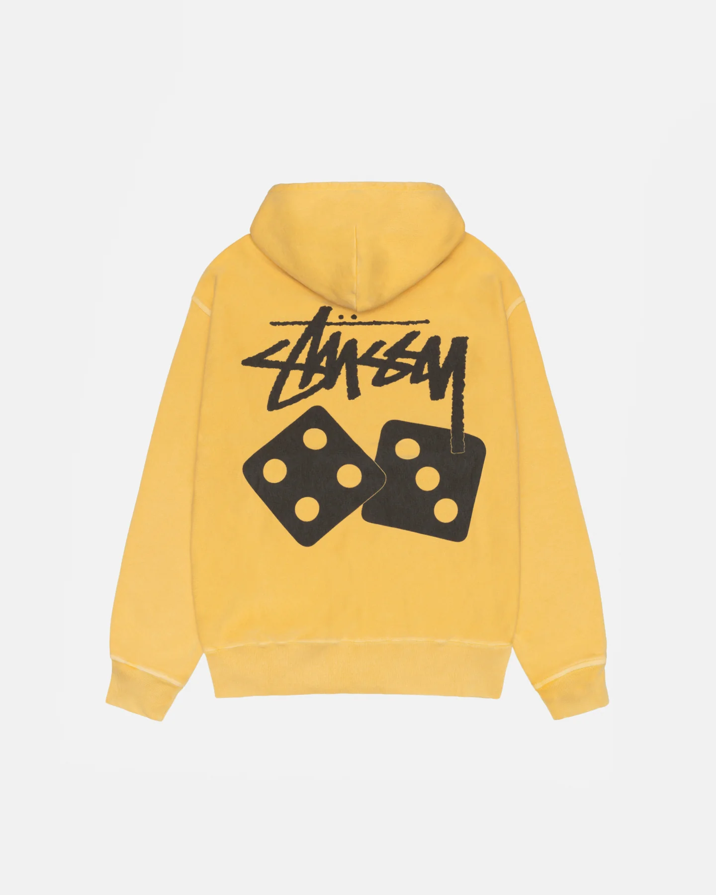 Dice Stussy Zip Yellow Hoodie