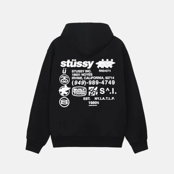 DNA Stussy Zip Hoodie